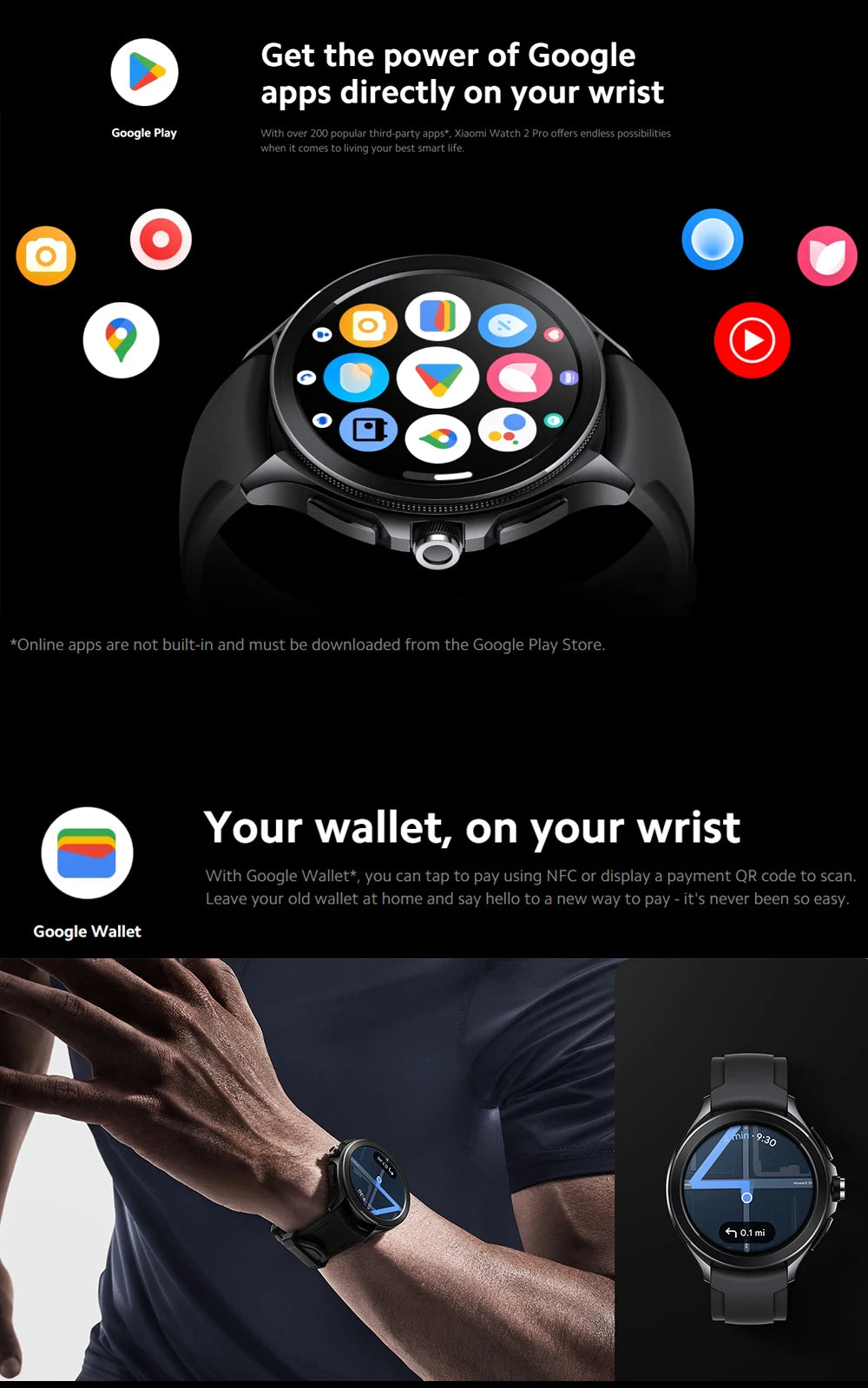 Global Version Xiaomi Watch 2 Pro 1.43" AMOLED Display 150+ Sports Modes Snapdragon W5+ Gen 1 Magnetic Charge Mi Smart Watch