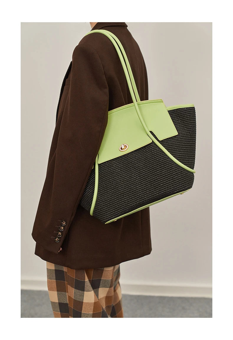 BAFELLI 2025 NEW WOMEN'S CASUAL TOTE BEACH BAG LARGE TRAVEL PURSE LUXURY DESIGNER BRAND GENUINE LEATHER FEMALE BAGS