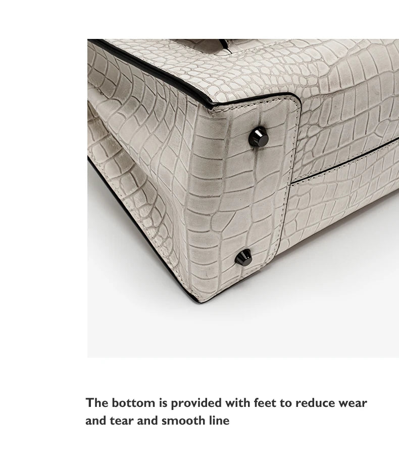 2024 NEW WOMEN'S HANDBAGS BUSINESS LADY GENUINE LEATHER ORIGINAL LUXURY BRAND DESIGNER OFFICE FEMALE BAGS CROSSBODY CAT PURSE