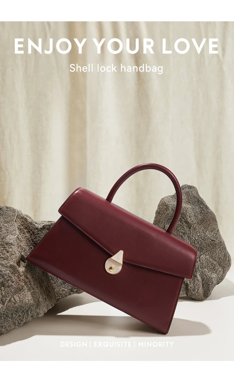 Genuine Leather Women's Bag 2025 New Model Large Capacity Handheld Crossbody Bag Fashionable and Versatile for Autumn and Winter