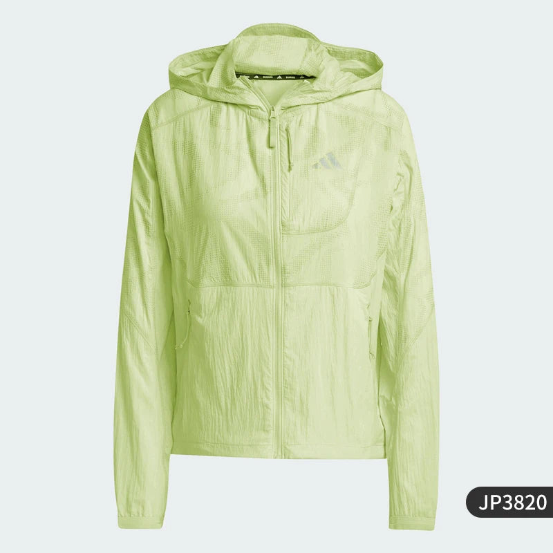 Adidas Official Genuine New Women's Running Sport Hooded Woven Jacket JP3820