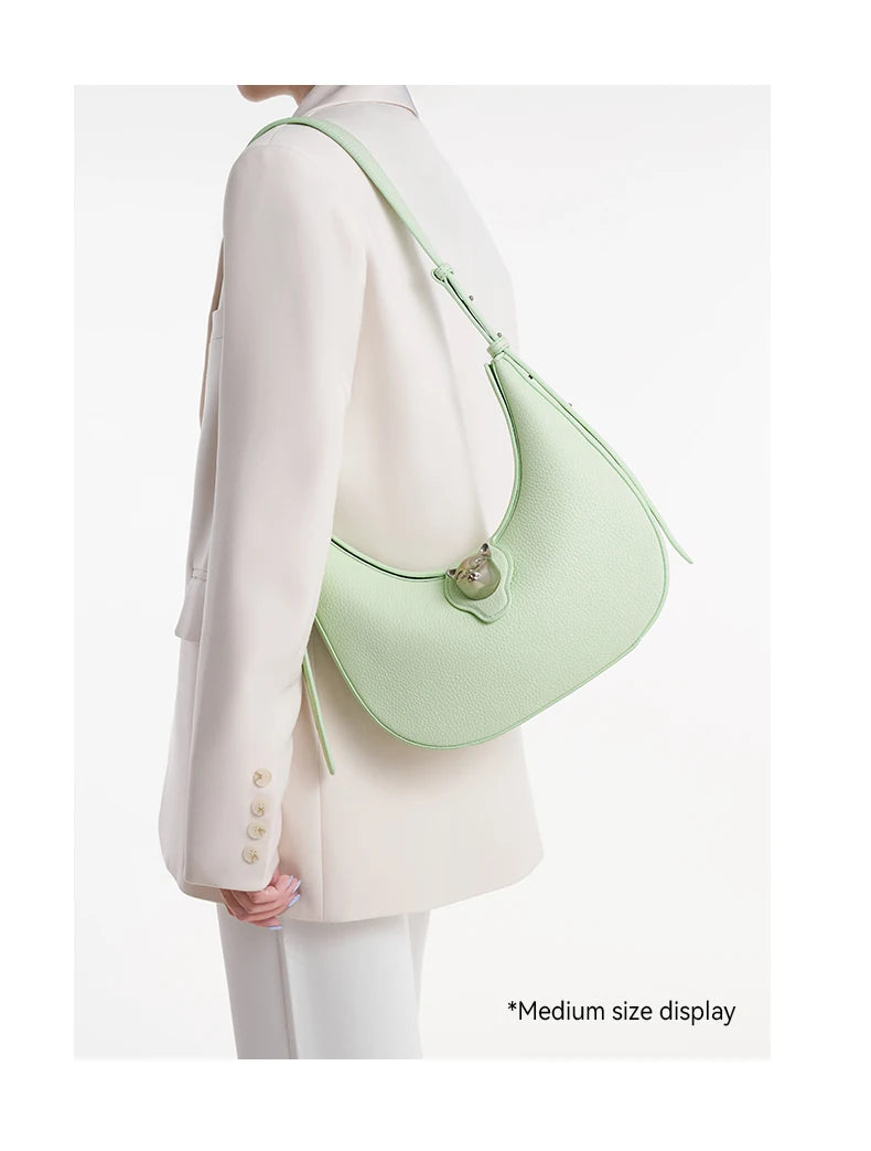 BAFELLI 2025 WOMEN'S BAG LUXURY BRAND GENUINE LEATHER CAT FASHION FEMALE TRENDING ORIGINAL PURSE DESIGNER LADY SHOULDER HANDBAGS