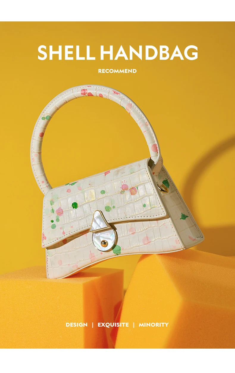 2025 WOMEN'S NEW BAG CASUAL FASHION LUXURY ORIGINAL STYLISH GENUINE LEATHER HANDBAG SHOULDER PURSE DESIGNER FEMALE K GOLD