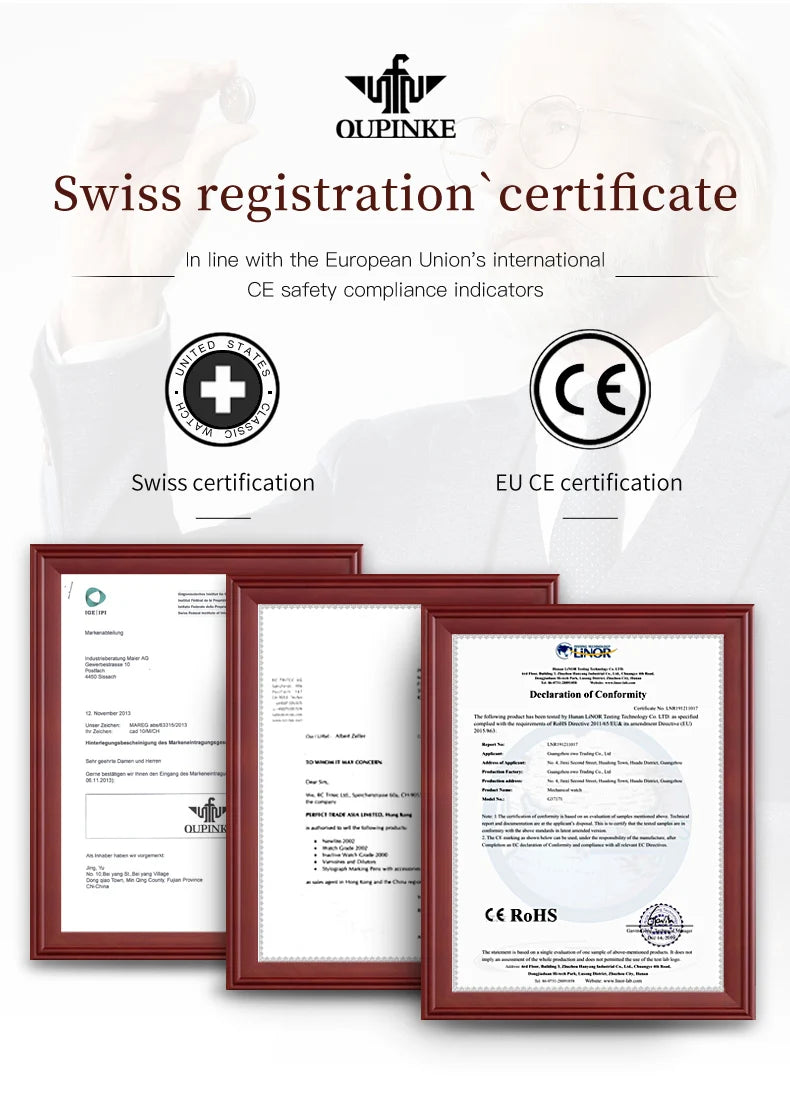 OUPINKE 3246 Japan Movement Automatic Women's Watch Luxury Elegant Diamond Tungsten steel Band Waterproof Wristwatch for Men NEW