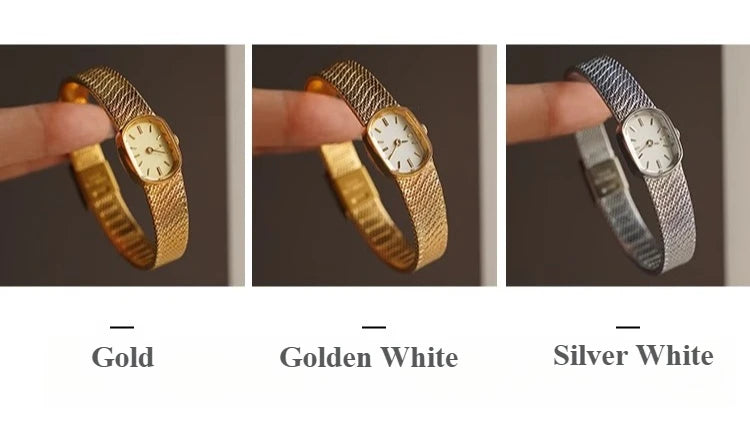 Watch for women light luxury niche small gold watch 2025 new retro small exquisite women's quartz watch