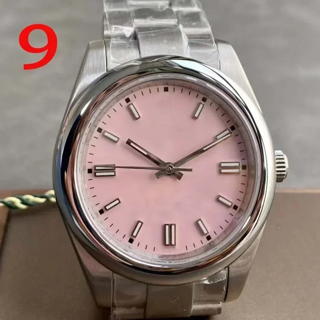 Customized Luxury Automatic Watch for Men Mechanical Watches Black Blue Luminous Women Stainless Steel  Sapphire Free shipping