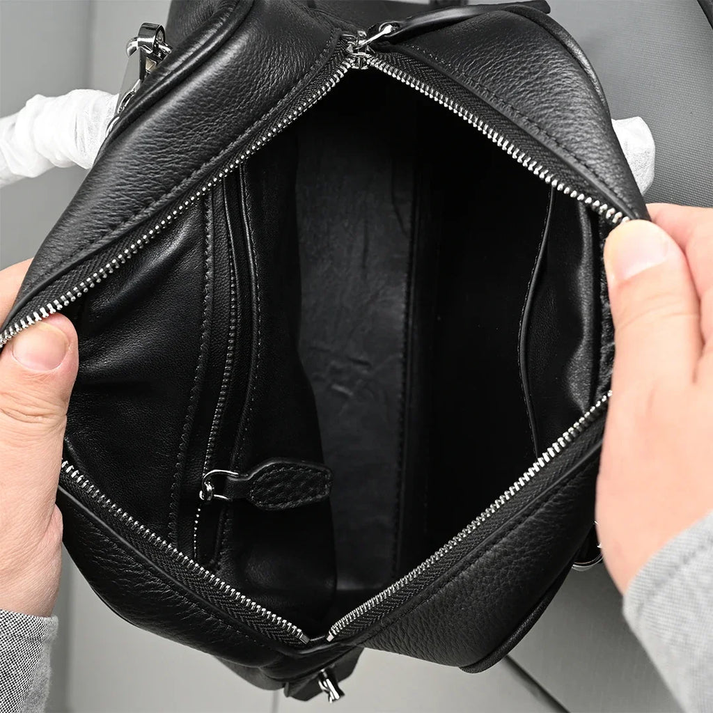 26cm Genuine Leather Handbag With Top Layer Cowhide New Women Shoulder Crossbody Bag Versatile Commuting Soft Texture