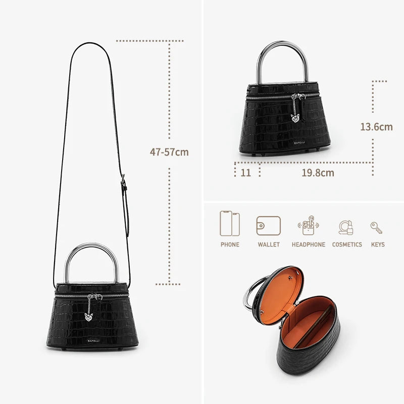 BAFELLI 2025 WOMEN'S NEW EVENING PARTY HANDBAG ORIGINAL DESIGNER FASHION LUXURY BRAND GENUINE LEATHER BAGS CROSSBODY PURSE