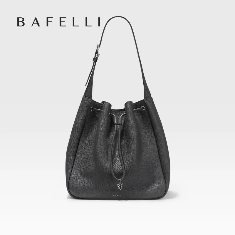 BAFELLI WOMEN'S NEW BAGS LUXURY FASHION LEATHER HANDBAGS STYLISH 2025 HIGH QUALITY DESIGNER BRAND CAPACITY LADIES SHOULDER PURSE