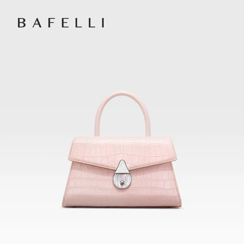 BAFELLI 2025 NEW WOMEN'S HANDBAG SUMMER FASHION TRENDING CASUAL LUXURY BRAND LEATHER ORIGINAL DESIGNER FEMALE OFFICE PURSE