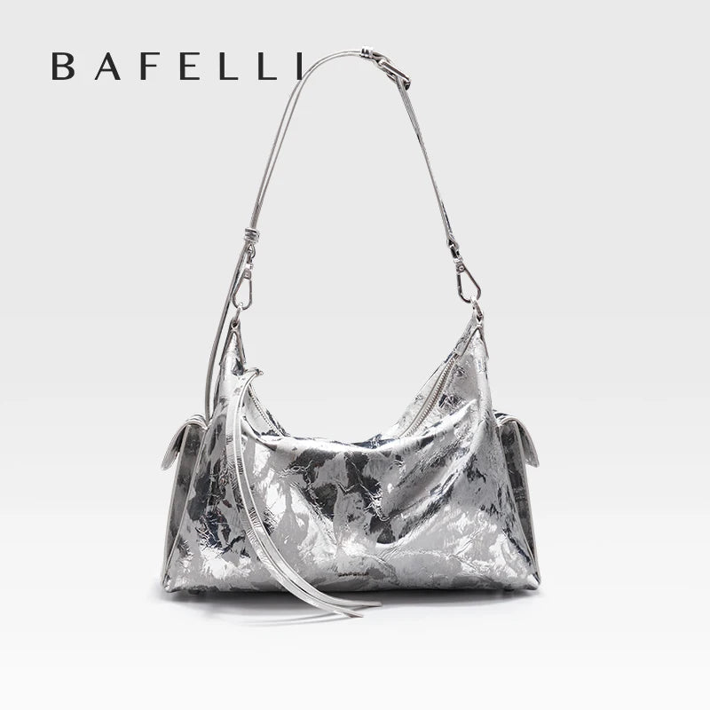 BAFELLI 2025 NEW WOMEN'S TOTE BAG UNISEX LARGE TRAVEL GENUINE LEATHER DESIGNER LUXURY BRAND CROSSBODY CASUAL BAGS FASHION