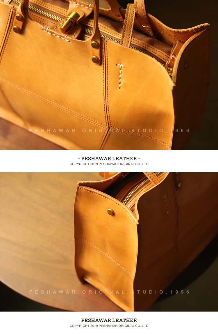 Genuine Leather Women's Handbags Cowhide Large Capacity Lady Tote Bag Niche Retro Commuter Portable Shoulder Bags 2025 New