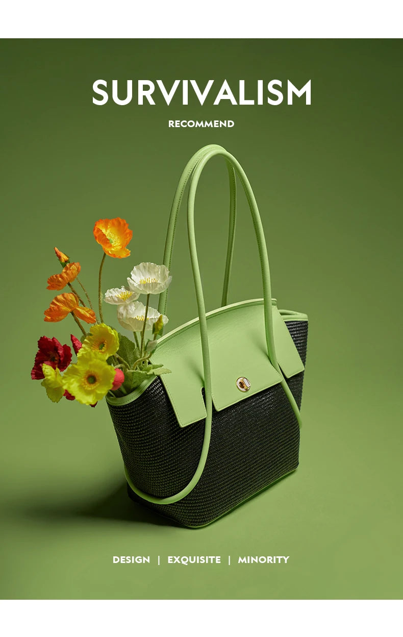 BAFELLI 2025 NEW WOMEN'S CASUAL TOTE BEACH BAG LARGE TRAVEL PURSE LUXURY DESIGNER BRAND GENUINE LEATHER FEMALE BAGS