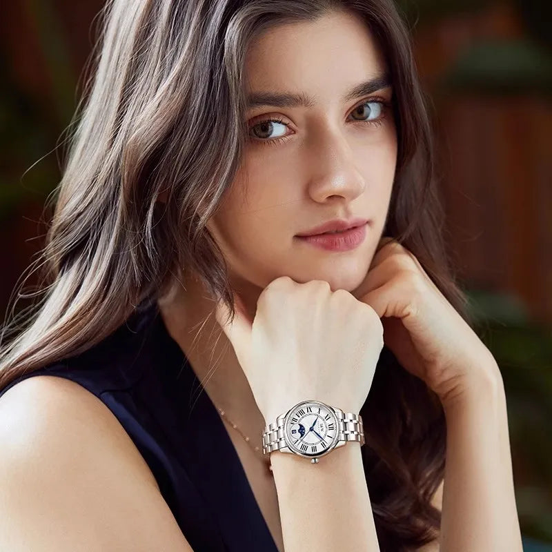 Switzerland Made Watch for Women CARNIVAL Brand Luxury Automatic Mechanical Watches Ladies Fashion Waterproof 2025 Reloj Mujer