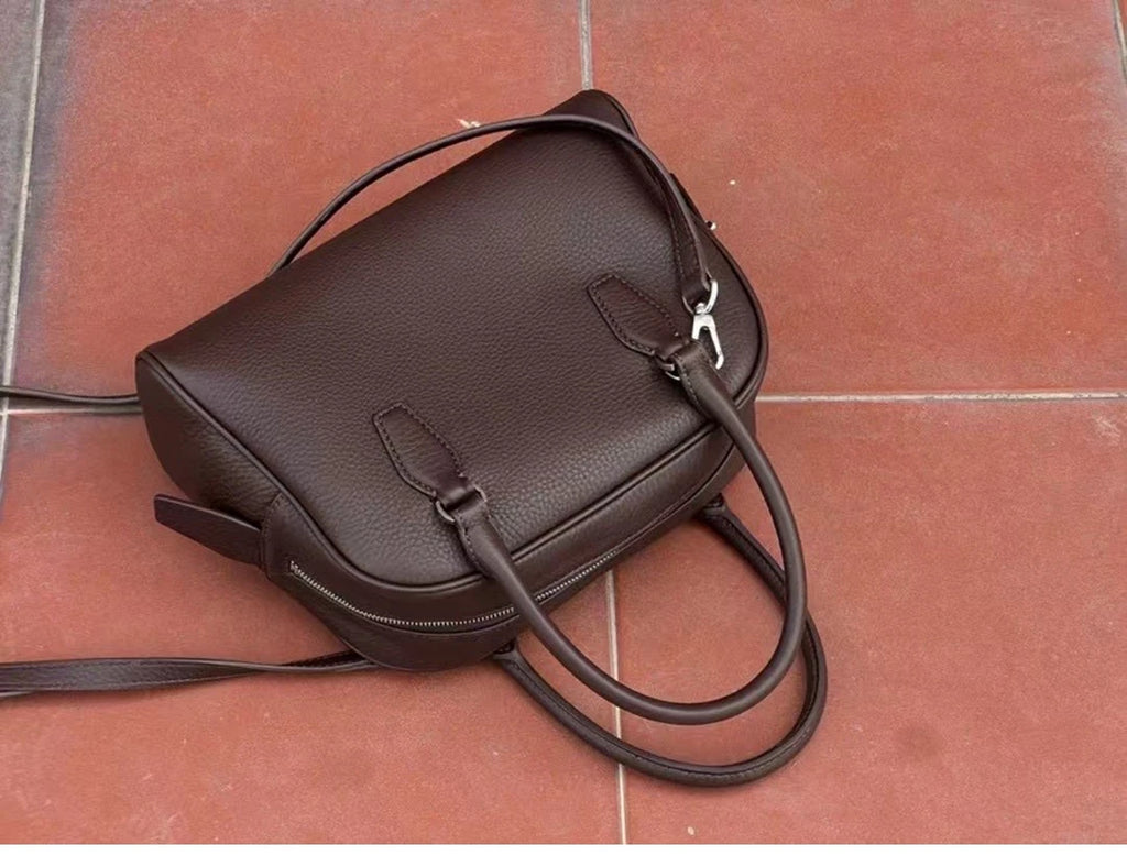 26cm Genuine Leather Handbag With Top Layer Cowhide New Women Shoulder Crossbody Bag Versatile Commuting Soft Texture