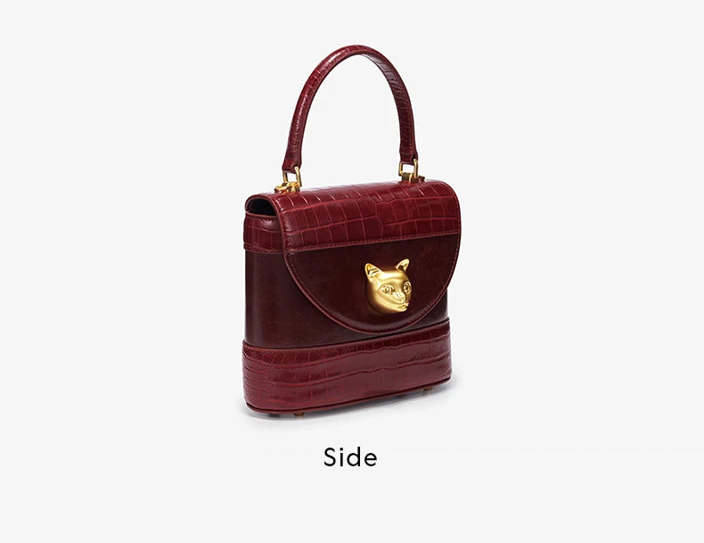 BAFELLI HANDBAG 2025 WOMEN'S NEW LEATHER PURSE EVENING DESIGNER BUCKET CAT LUXURY BRAND FASHION BUSINESS CASUAL BAGS