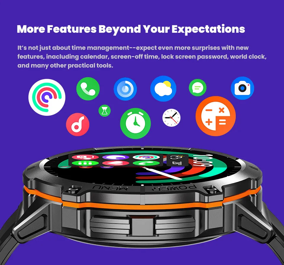 For XIAOMI 1000MAH endurance Sport Smart Watch Men 1.73-inch HD Screen GPS tracker Compass Bluetooth Call Waterproof Smart Watch