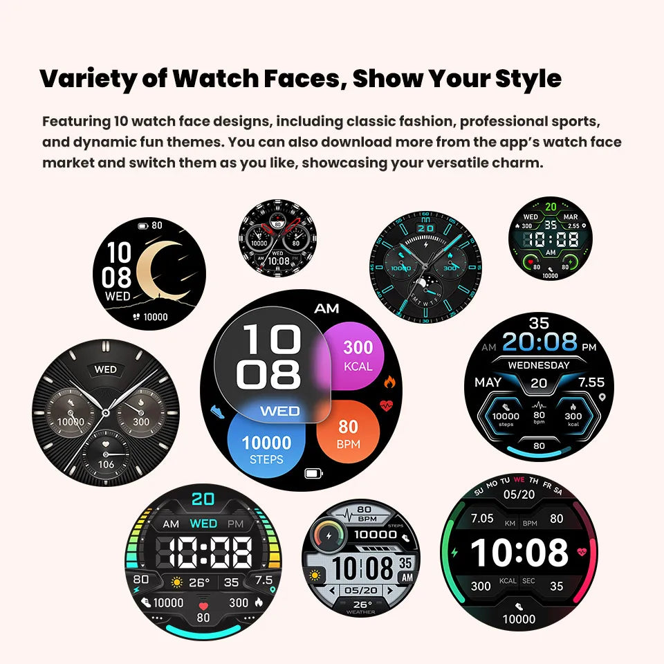 For XIAOMI 1000MAH endurance Sport Smart Watch Men 1.73-inch HD Screen GPS tracker Compass Bluetooth Call Waterproof Smart Watch
