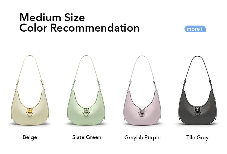 BAFELLI 2025 NEW WOMEN'S HANDBAG CAT SERIES GENUINE LEATHER LUXURY BRAND FASHION RETRO STYLE SHOULDER HOBOS FLAP BAGS FEMALE