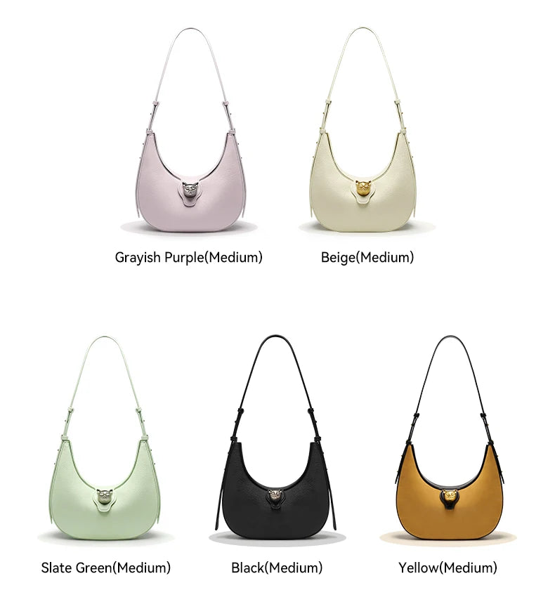 BAFELLI 2025 WOMEN'S BAG LUXURY BRAND GENUINE LEATHER CAT FASHION FEMALE TRENDING ORIGINAL PURSE DESIGNER LADY SHOULDER HANDBAGS