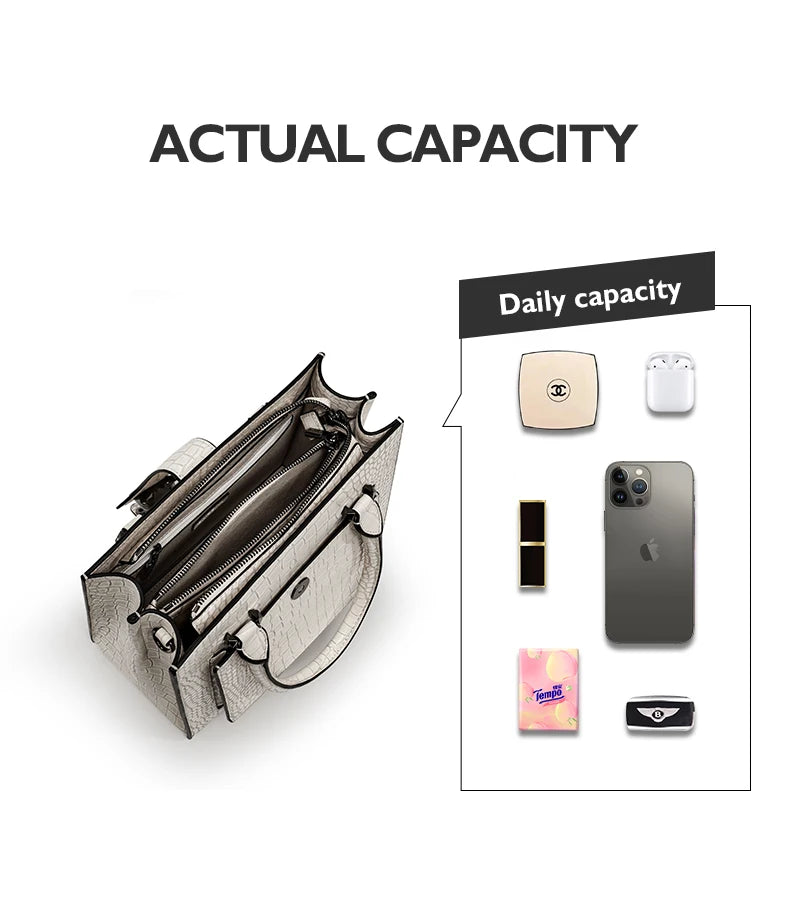 2024 NEW WOMEN'S HANDBAGS BUSINESS LADY GENUINE LEATHER ORIGINAL LUXURY BRAND DESIGNER OFFICE FEMALE BAGS CROSSBODY CAT PURSE