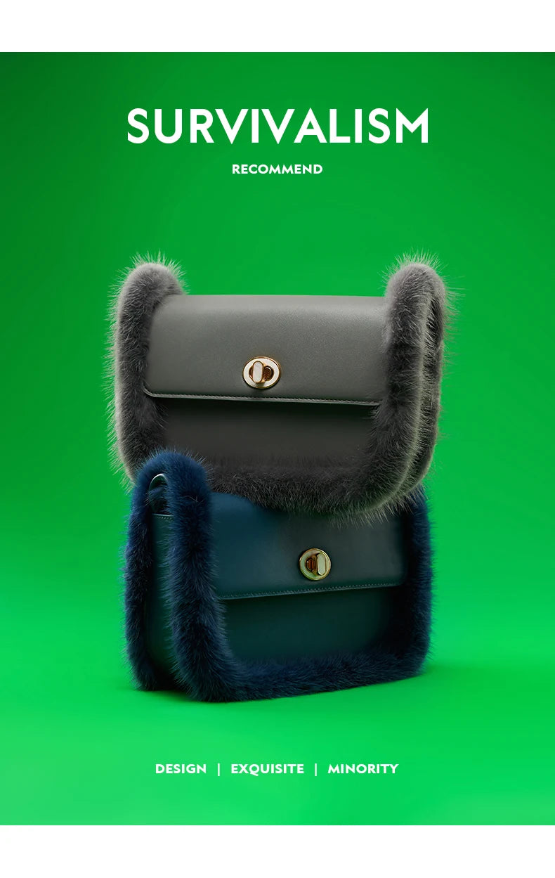 BAFELLI 2025 NEW WOMEN'S BAGS FASHION TRENDING FUR GENUINE LEATHER LUXURY BRAND ORIGINAL DESIGNER CROSSBODY SHOULDER PURSE