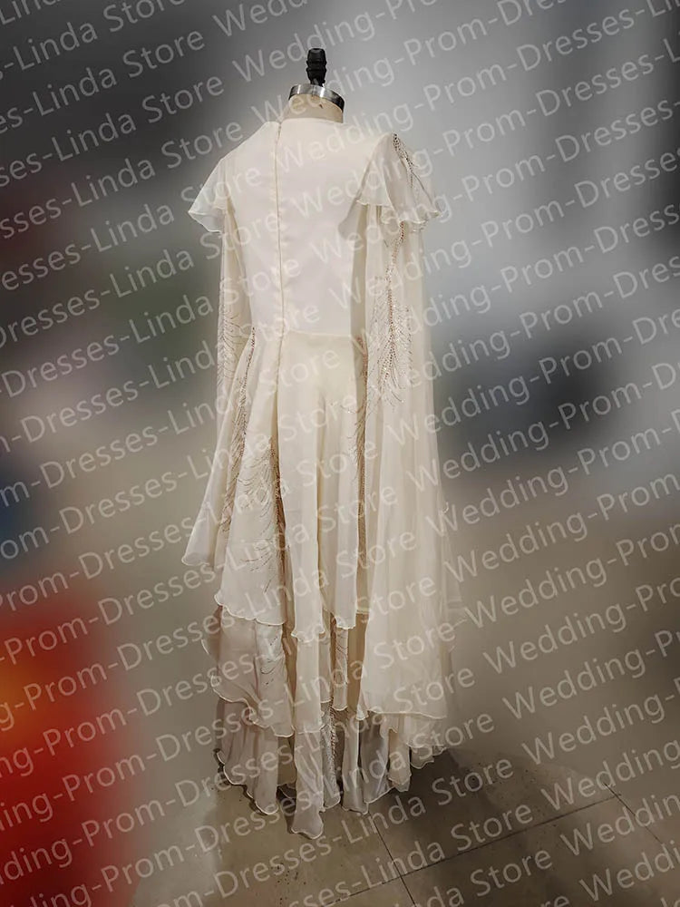 Sparkle Long Celebrity Dresses for Women Boat-Neck Floor-Length Tiered Special Events Gala Evening Party Luxury Replica Dress