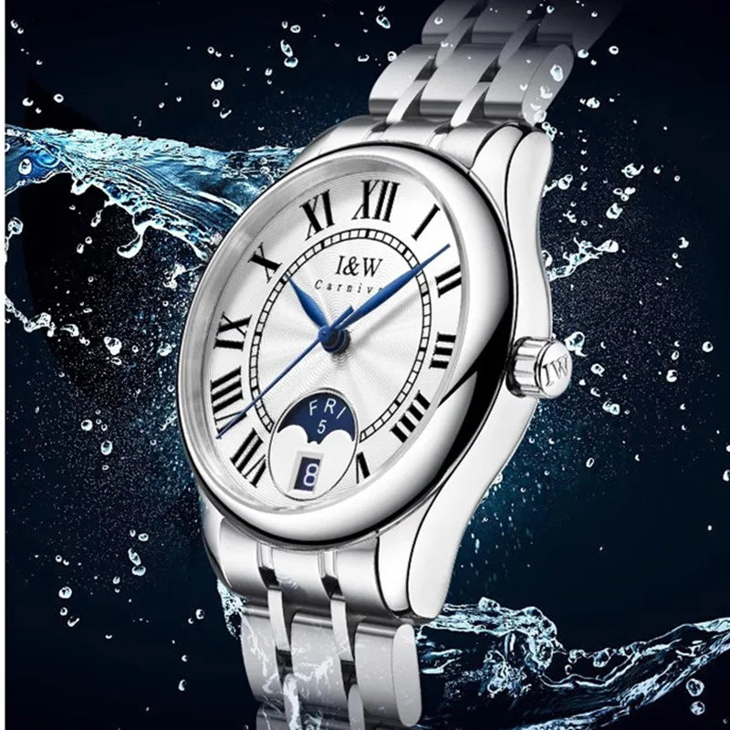 Switzerland Made Watch for Women CARNIVAL Brand Luxury Automatic Mechanical Watches Ladies Fashion Waterproof 2025 Reloj Mujer