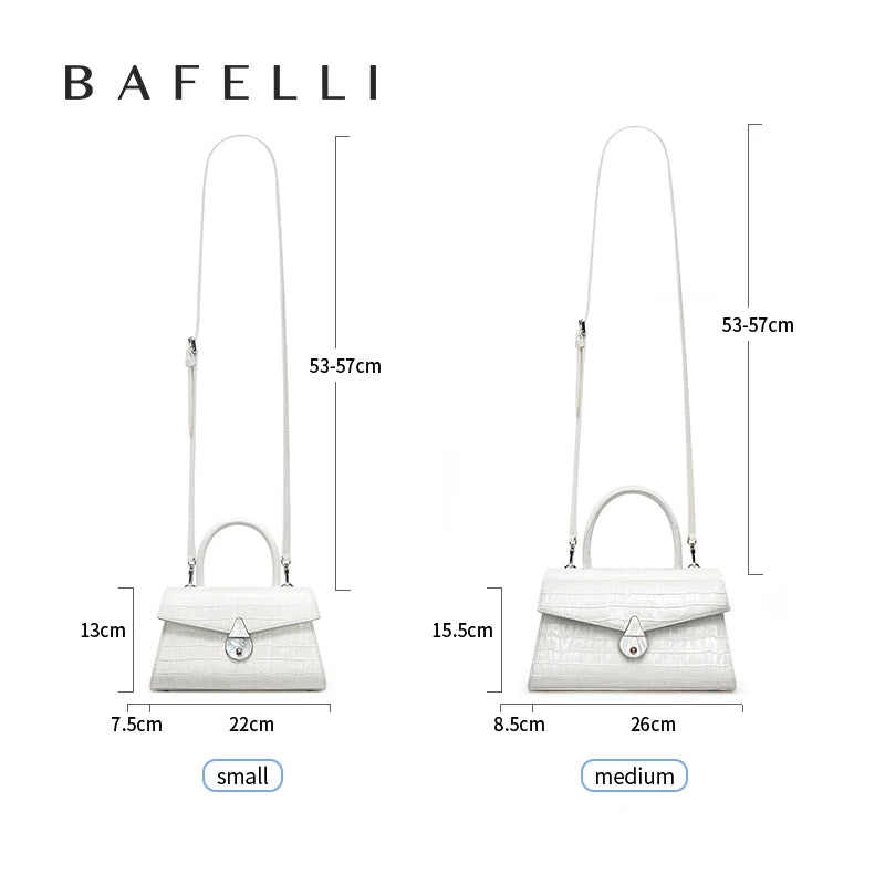 BAFELLI 2025 NEW WOMEN'S HANDBAG SUMMER FASHION TRENDING CASUAL LUXURY BRAND LEATHER ORIGINAL DESIGNER FEMALE OFFICE PURSE