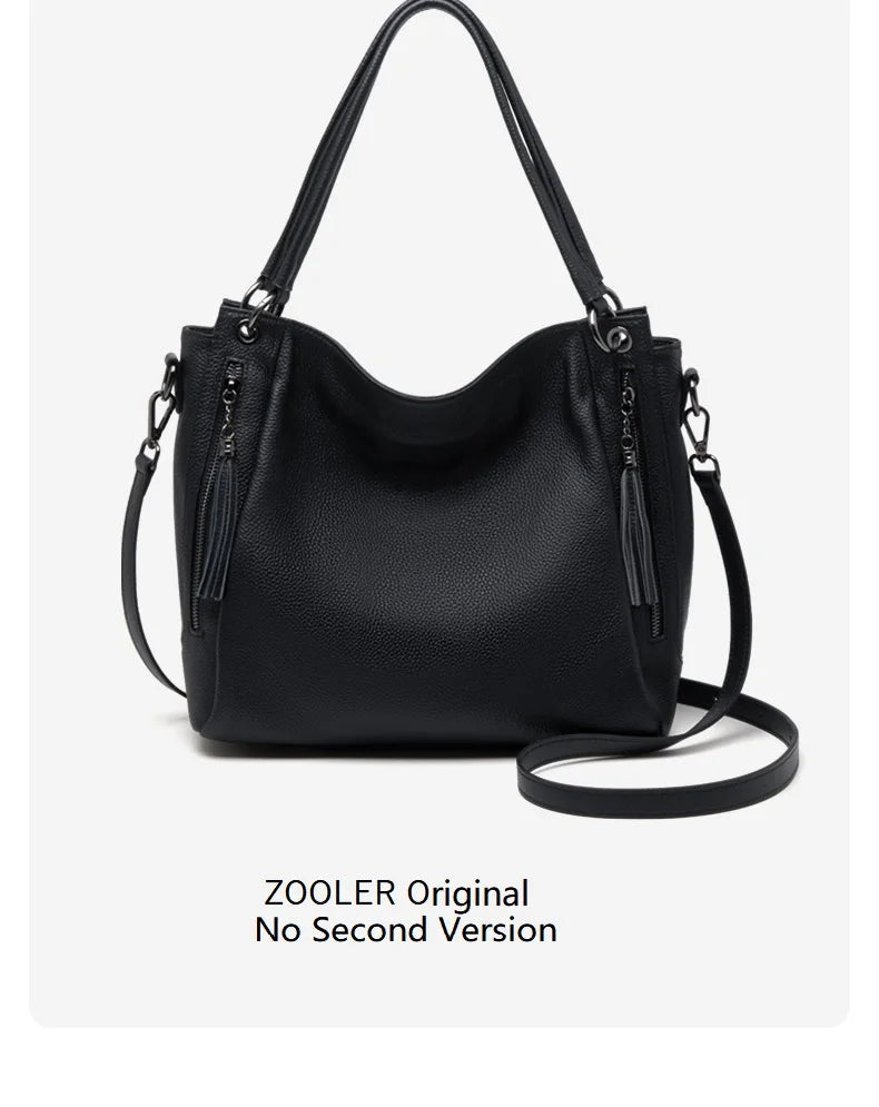Limited Bag ZOOLER Brand Women Genuine Leather Shoulder Bags Female Leather Handbag Purses Cow Skin Bag Elegant Style #SC1753