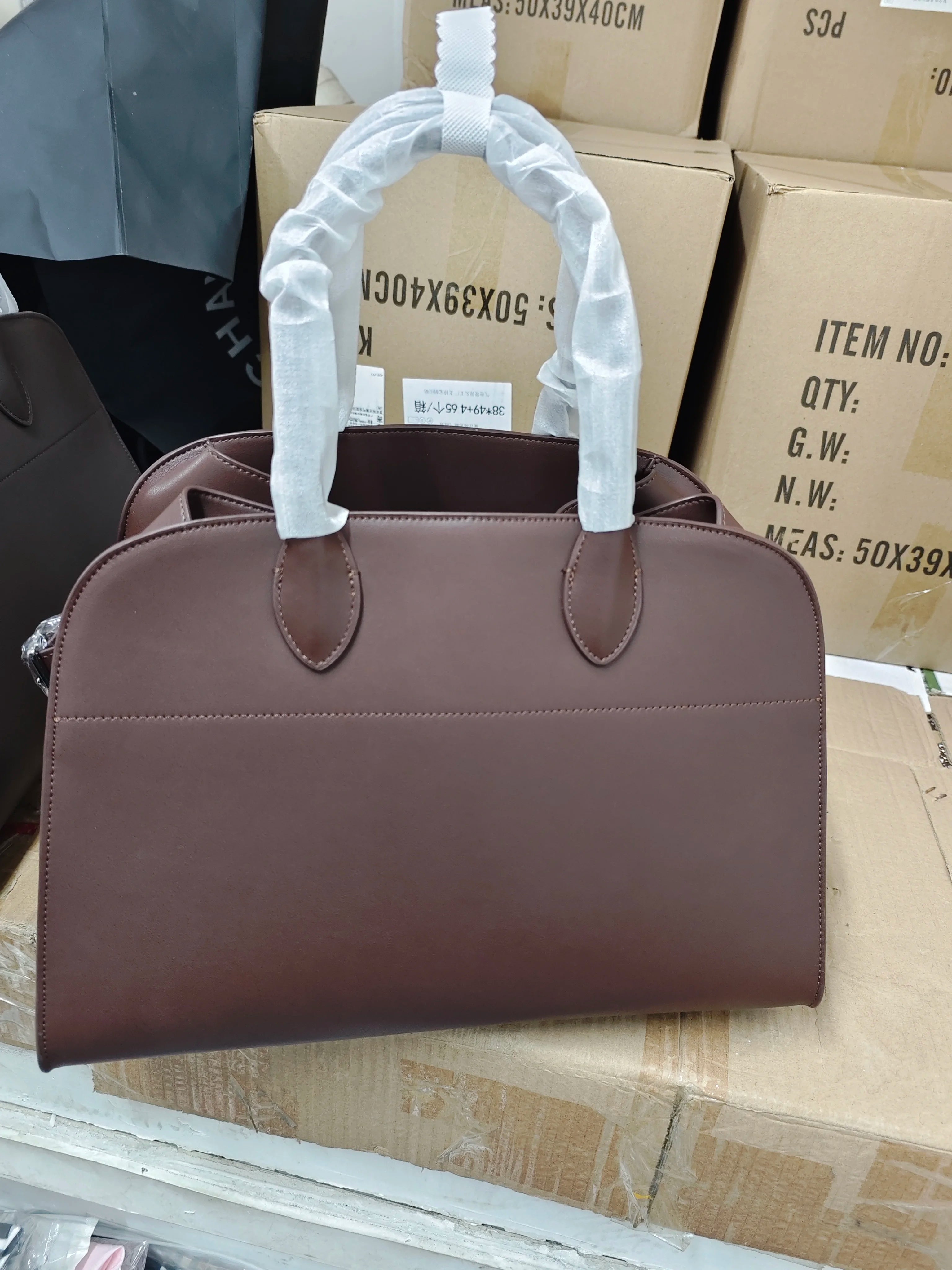 2025SSS Margaux 10/12/15 High Quality Tote Bag Fashion Large Capacity Casual Shoulder Bag Commute Suede Handbag