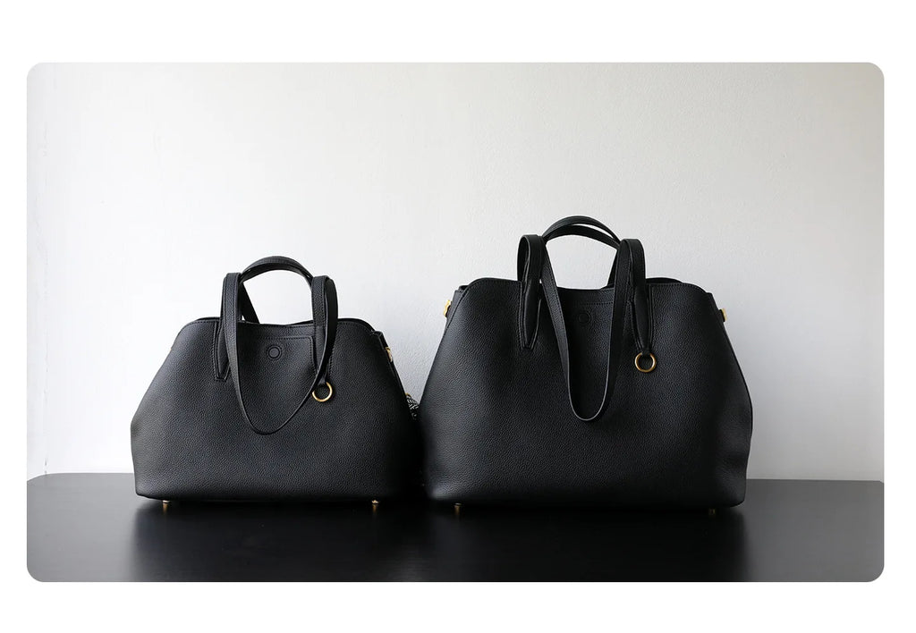 Motingsome Luxury Designer Bags Women Genuine Leather Handbag Fashionable Lady Large Capacity Tote Niche First-layer Cowhide Bag