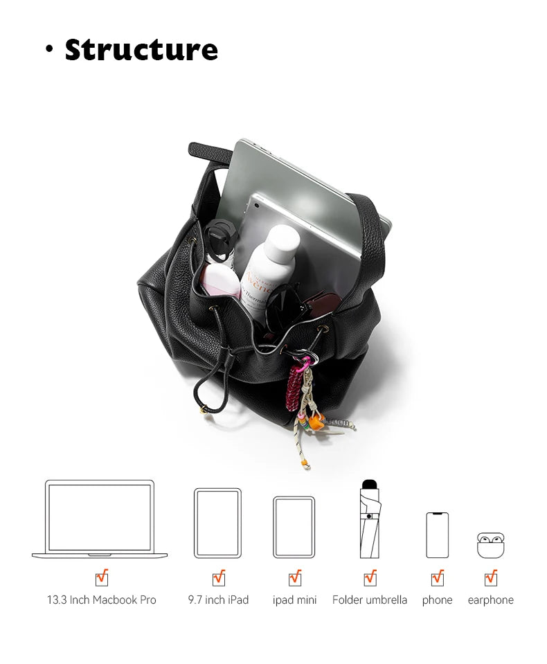 BAFELLI WOMEN'S NEW BAGS LUXURY FASHION LEATHER HANDBAGS STYLISH 2025 HIGH QUALITY DESIGNER BRAND CAPACITY LADIES SHOULDER PURSE