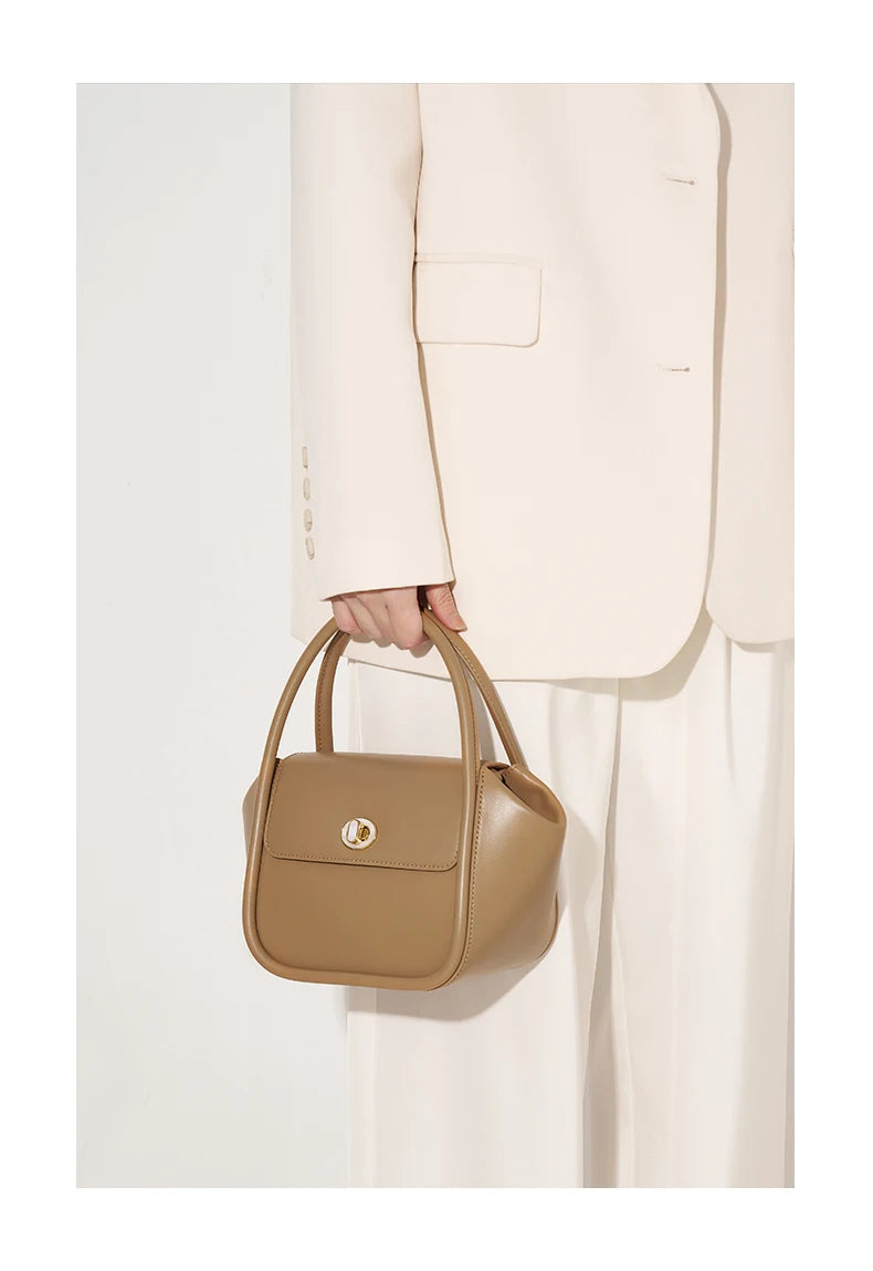 BAFELLI NEW 2025 WOMEN'S HANDBAG WINTER WOOL FASHION BENTO EVENING LEATHER ORIGINAL STYLE LUXURY BRAND PURSE SHOULDER CASUAL