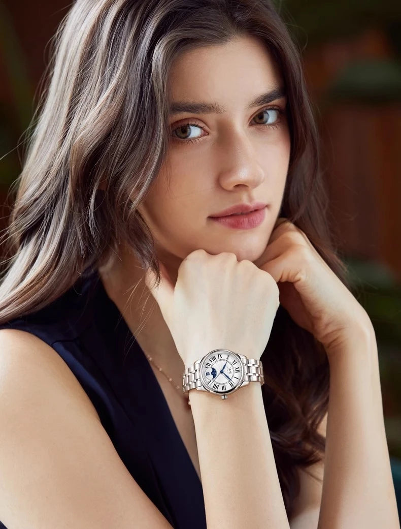 Switzerland Made Watch for Women CARNIVAL Brand Luxury Automatic Mechanical Watches Ladies Fashion Waterproof 2025 Reloj Mujer