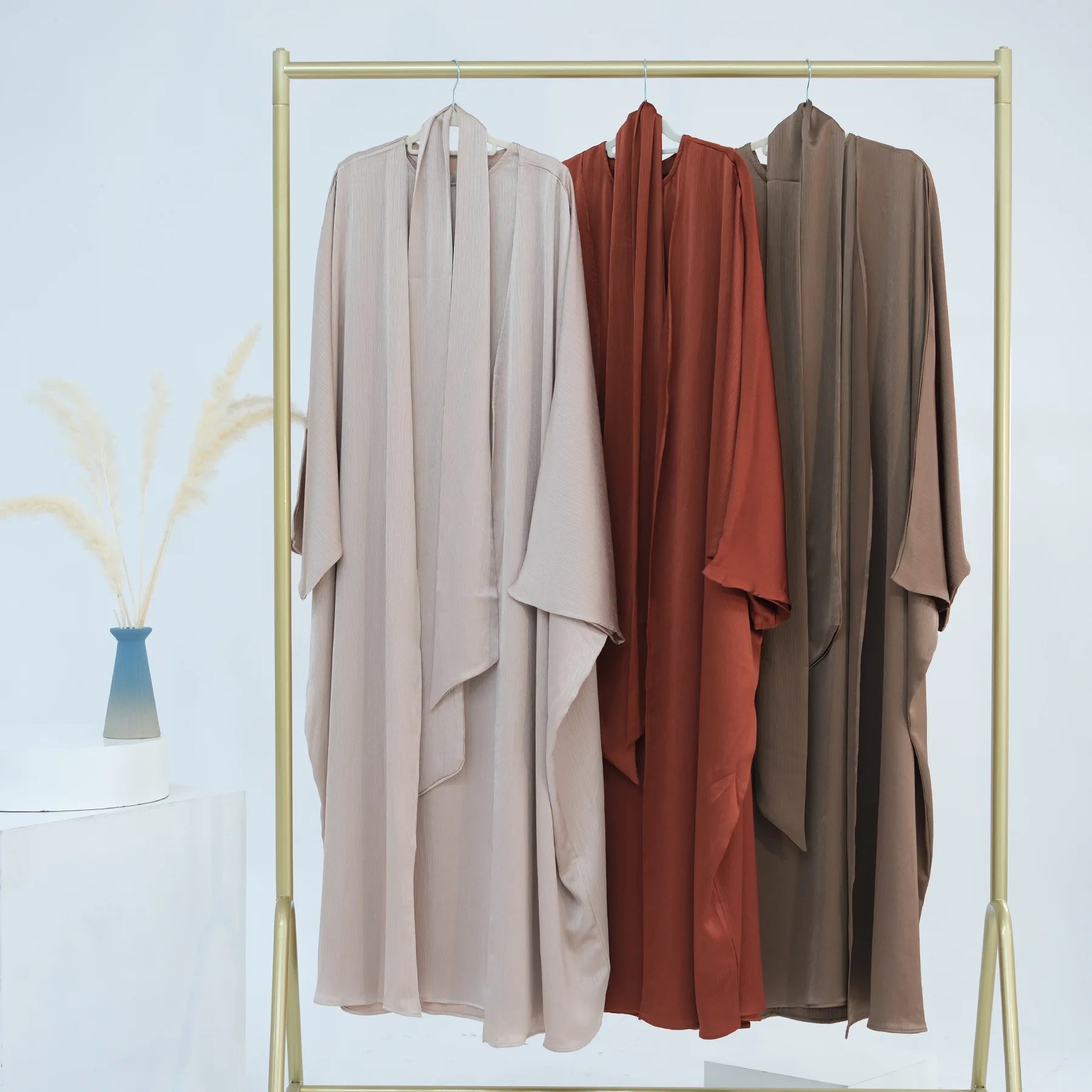 Ramadan Muslim Women 2 Piece Set Party Dresses Abaya Eid Jalabiya Sashes Morocco Dubai Kaftan Cardigan Robe Kimono Kebaya Caftan