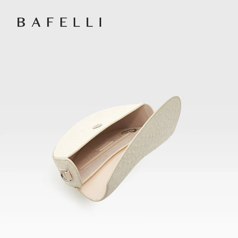 BAFELLI 2025 WOMEN'S NEW HANDBAG SADDLE ORIGINAL LUXURY DESIGNER BRAND EVENING BAGS SHOULDER FASHION FEMALE PURSE CROSSBODY