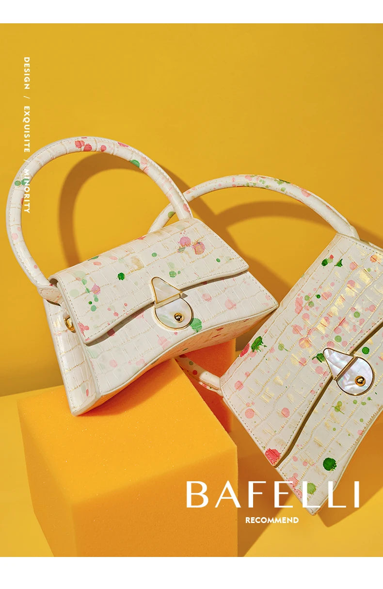 2025 WOMEN'S NEW BAG CASUAL FASHION LUXURY ORIGINAL STYLISH GENUINE LEATHER HANDBAG SHOULDER PURSE DESIGNER FEMALE K GOLD