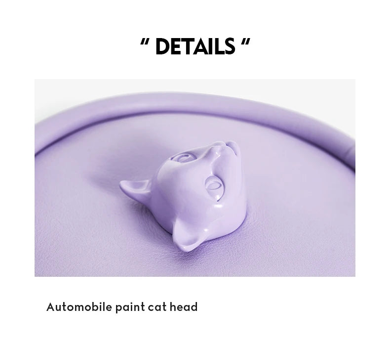 2025 NEW BOWLING STYLE HANDHELD CAT WOMEN'S BAG LUXURY BRAND ORIGINAL DESIGNER HANDBAG SHOULDER GENUINE LEATHER PURSE