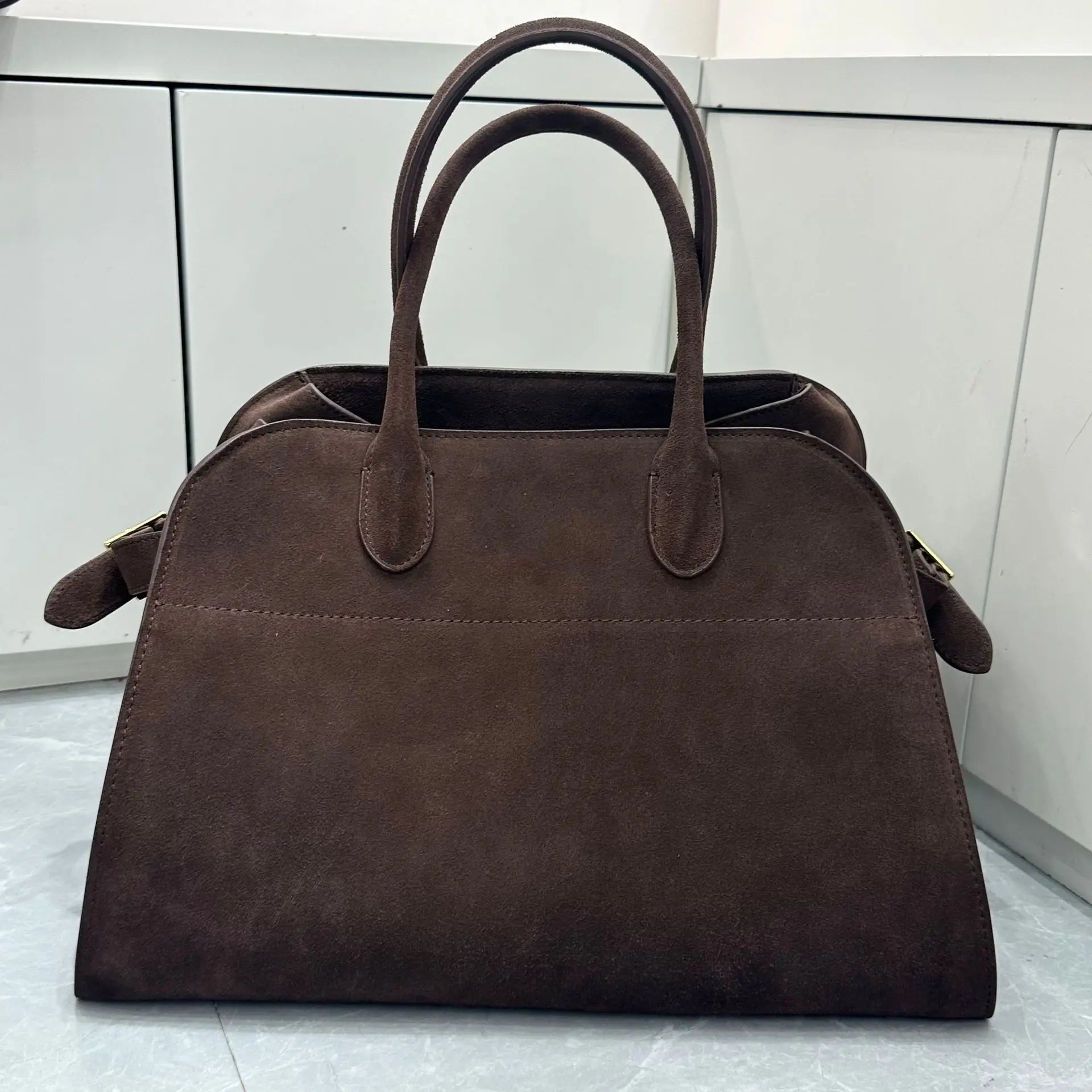 2025SSS Margaux 10/12/15 High Quality Tote Bag Fashion Large Capacity Casual Shoulder Bag Commute Suede Handbag