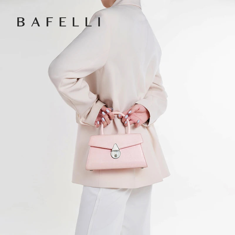 BAFELLI 2025 NEW WOMEN'S HANDBAG SUMMER FASHION TRENDING CASUAL LUXURY BRAND LEATHER ORIGINAL DESIGNER FEMALE OFFICE PURSE