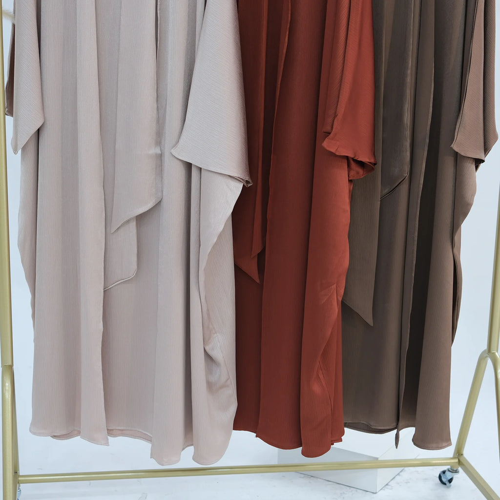 Ramadan Muslim Women 2 Piece Set Party Dresses Abaya Eid Jalabiya Sashes Morocco Dubai Kaftan Cardigan Robe Kimono Kebaya Caftan