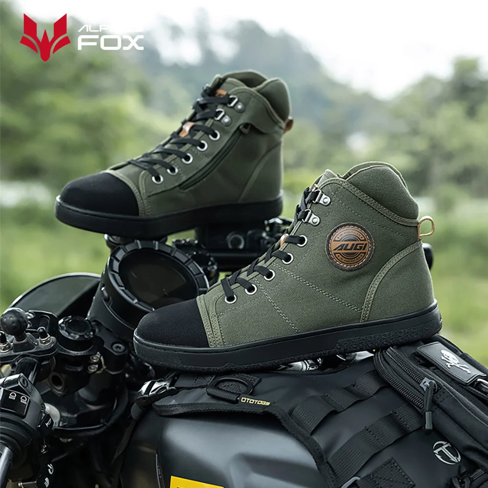 Breathable Motorcycle Boots Men Women Biker Shoes Casual Men's Sneakers Microfiber Motocross Shoes Motorbike Protective Boots