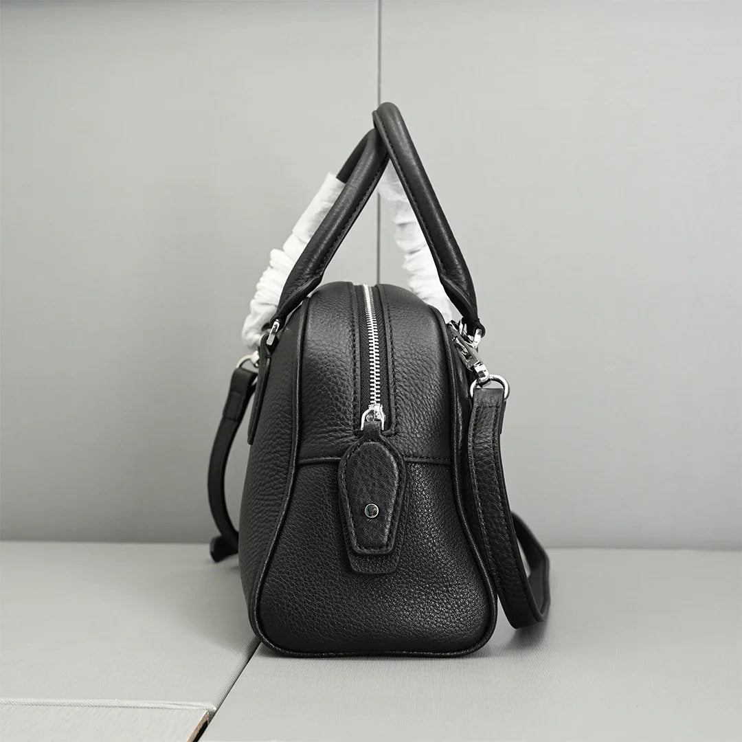 26cm Genuine Leather Handbag With Top Layer Cowhide New Women Shoulder Crossbody Bag Versatile Commuting Soft Texture