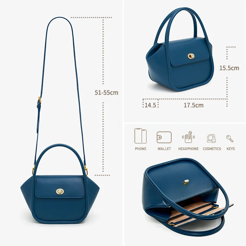 BAFELLI NEW 2025 WOMEN'S HANDBAG WINTER WOOL FASHION BENTO EVENING LEATHER ORIGINAL STYLE LUXURY BRAND PURSE SHOULDER CASUAL
