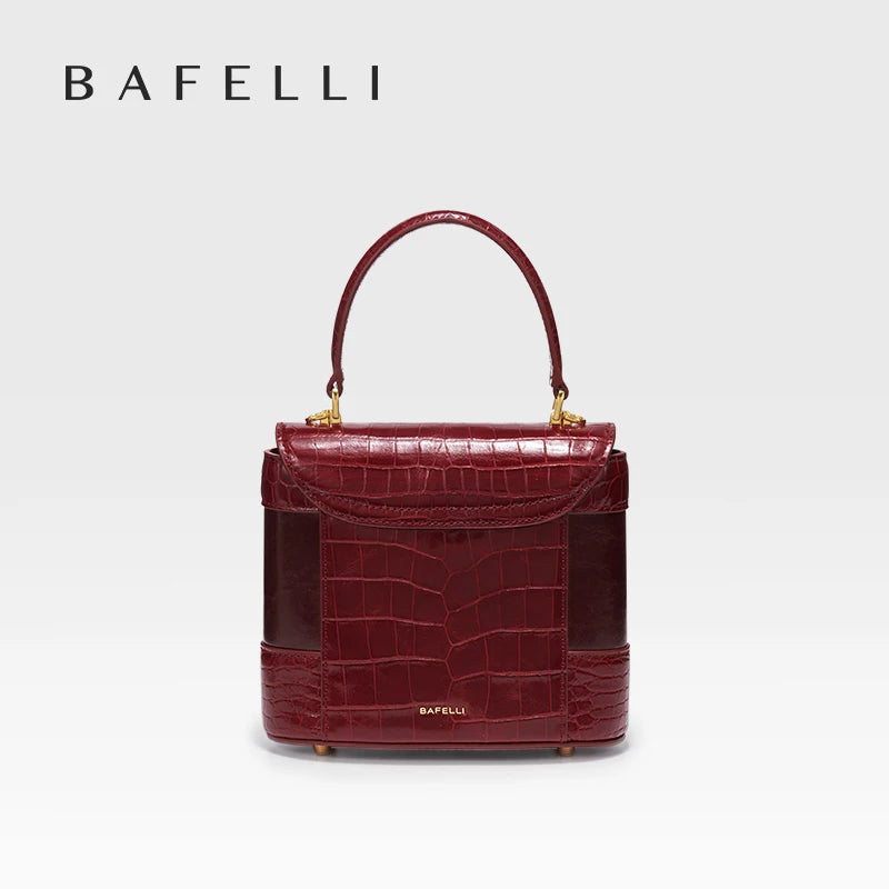 BAFELLI HANDBAG 2025 WOMEN'S NEW LEATHER PURSE EVENING DESIGNER BUCKET CAT LUXURY BRAND FASHION BUSINESS CASUAL BAGS