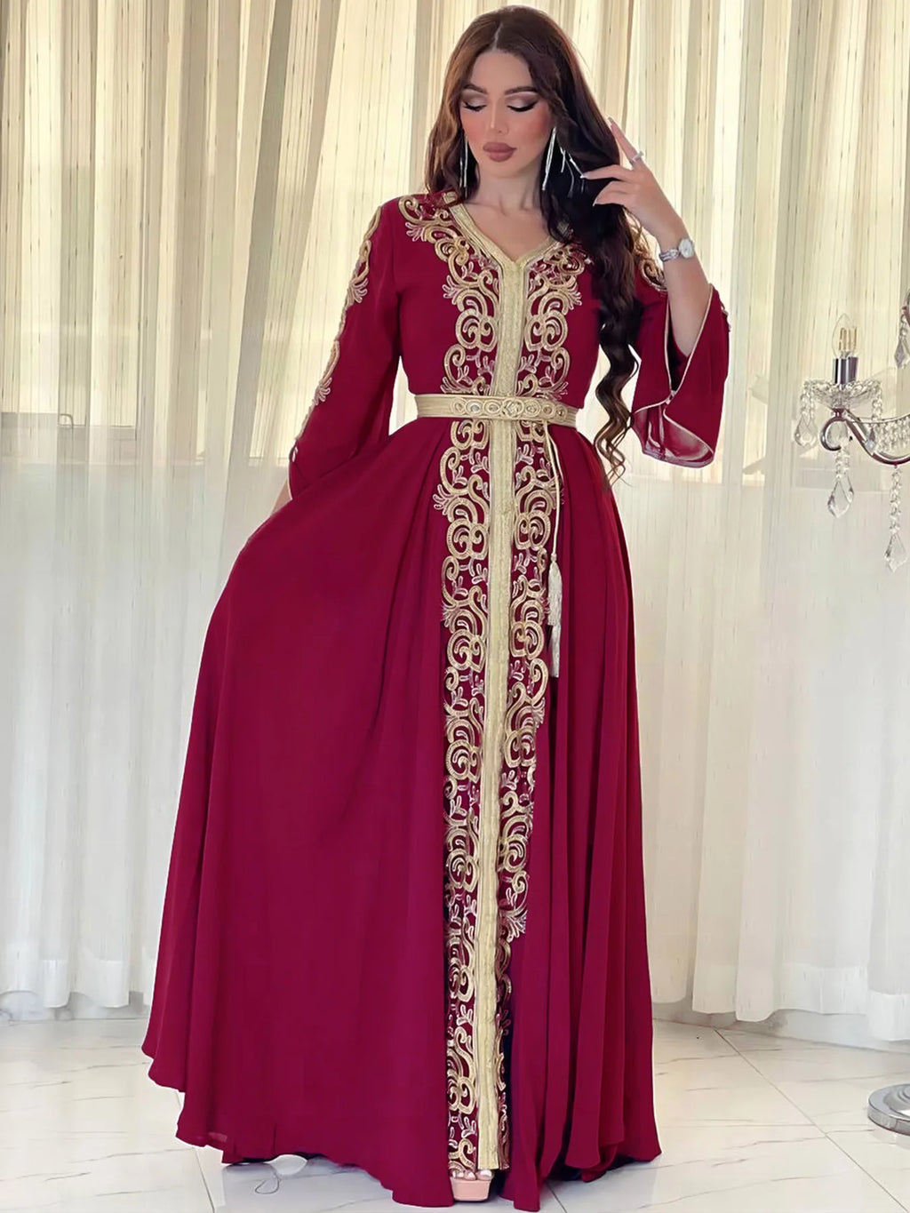 Luxury Dubai Abayas Eid Djellaba Jalabiya Women Muslim Evening Party Maxi Dress Turkey Kaftan Islam Clothing Morocco Vestidos