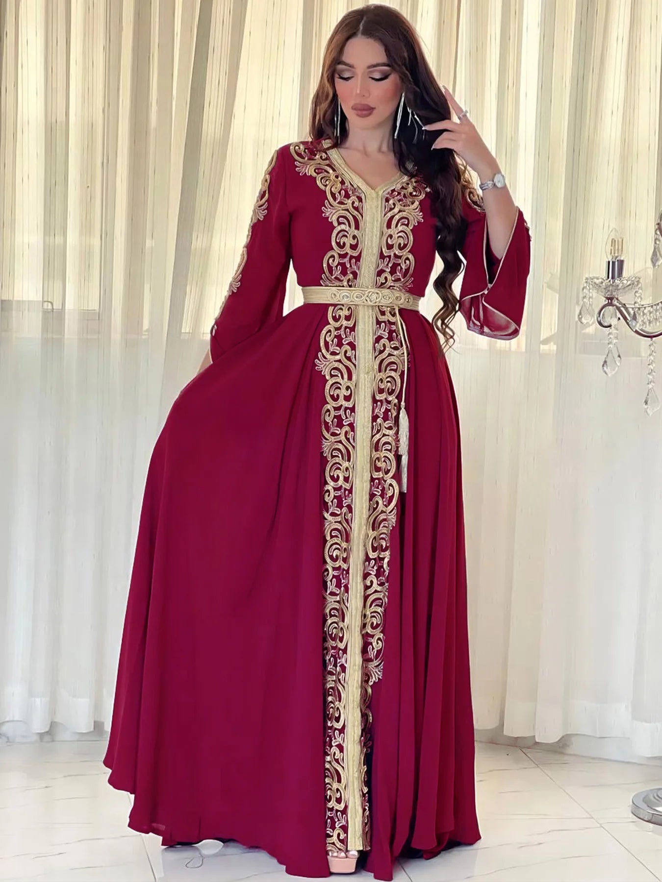 Luxury Dubai Abayas Eid Djellaba Jalabiya Women Muslim Evening Party Maxi Dress Turkey Kaftan Islam Clothing Morocco Vestidos