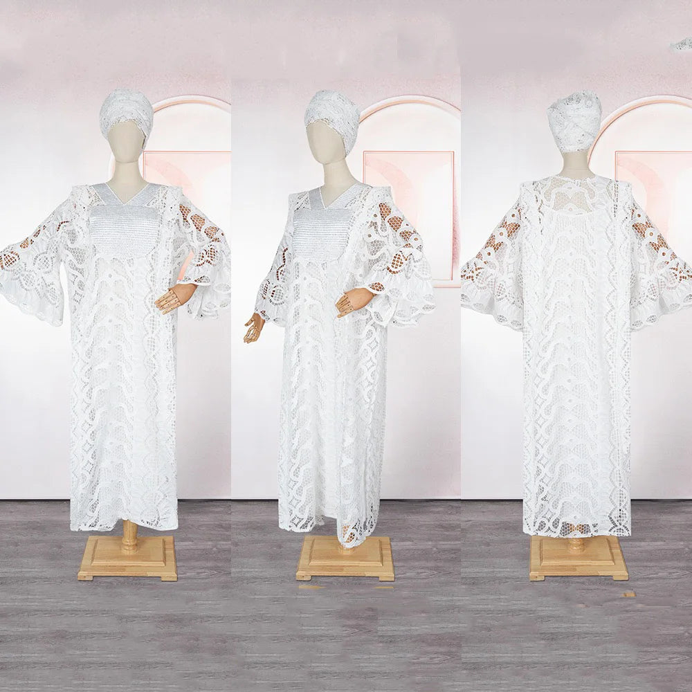 Elegant African Dresses for Woman 2025 New Muslim Fashion Boubou Abayas Robe Dashiki Ankara Outfits Gowns Kaftan Dress Maxi Hot