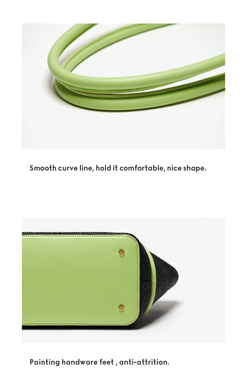 BAFELLI 2025 NEW WOMEN'S CASUAL TOTE BEACH BAG LARGE TRAVEL PURSE LUXURY DESIGNER BRAND GENUINE LEATHER FEMALE BAGS